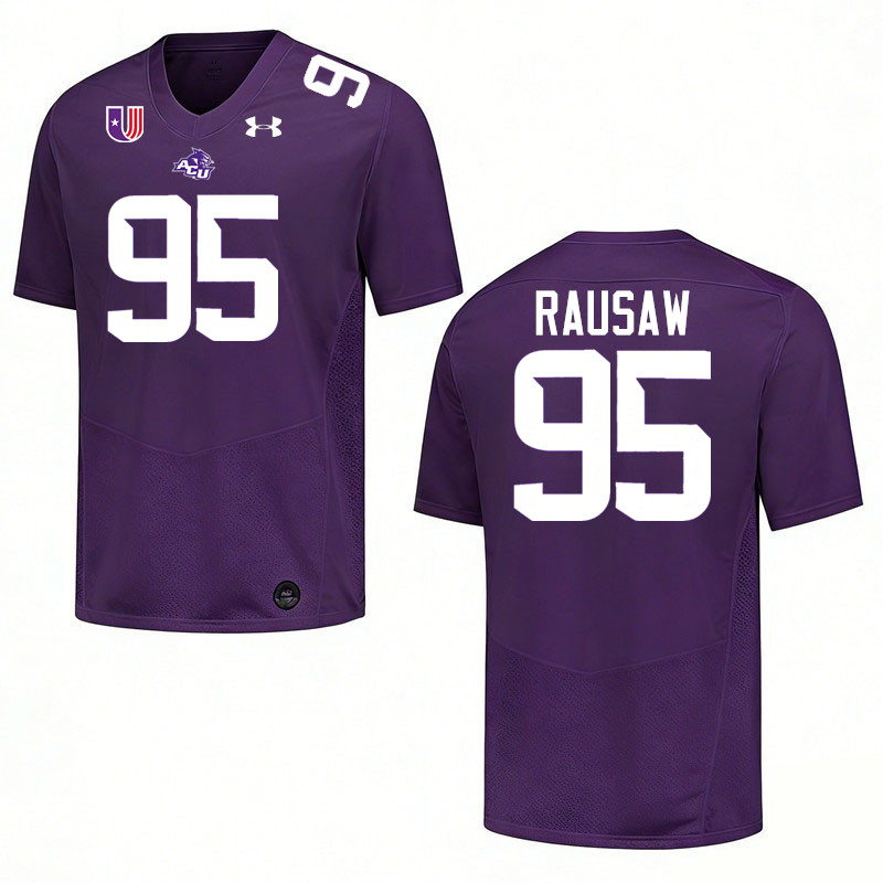 Abilene Christian Wildcats #95 Kortlin Rausaw College Football Jerseys,Uniforms Stitched-Purple Abilene Christian Wildcats #95 Kortlin Rausaw College Football Jerseys,Uniforms Stitched-Purple